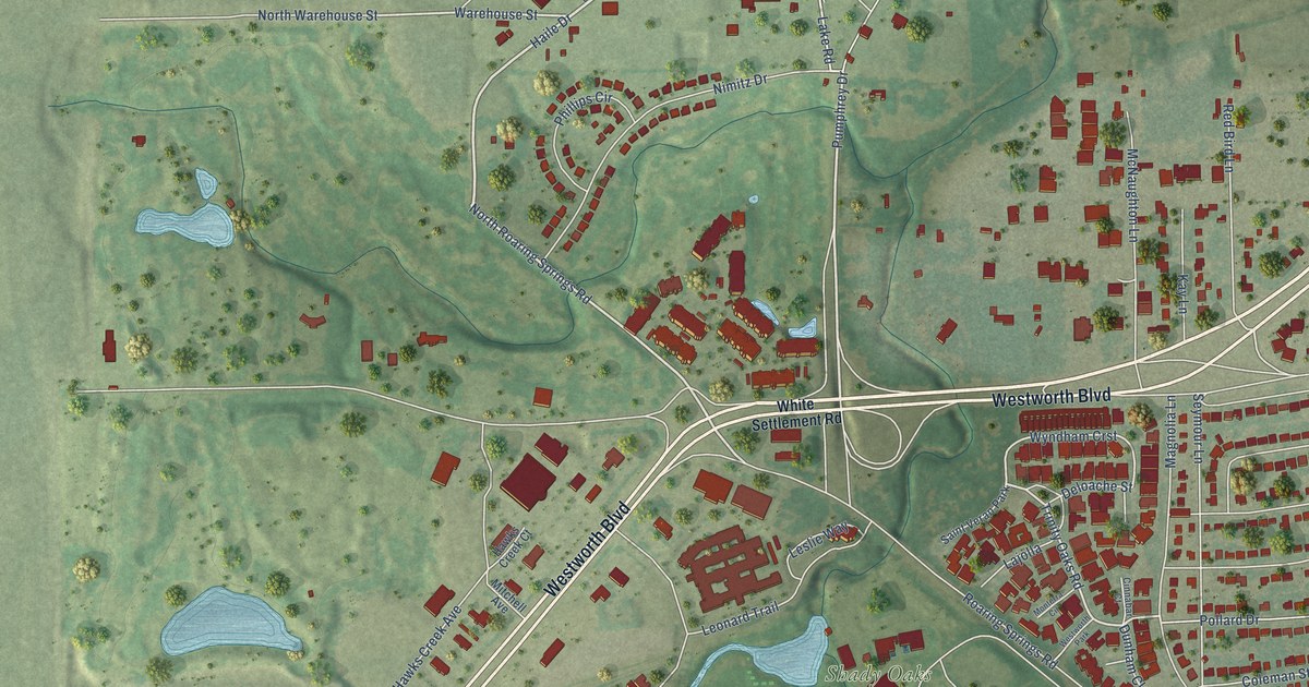 Map of Westworth Village, Texas in 2026