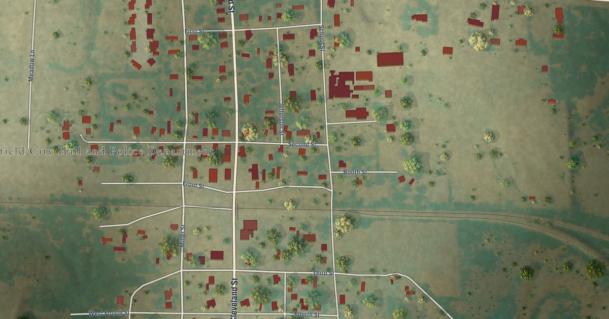 Map of Winfield, Texas in 2026
