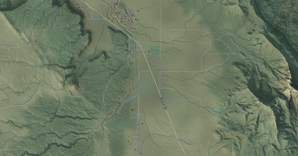 Map of Apple Valley, Utah in 2026