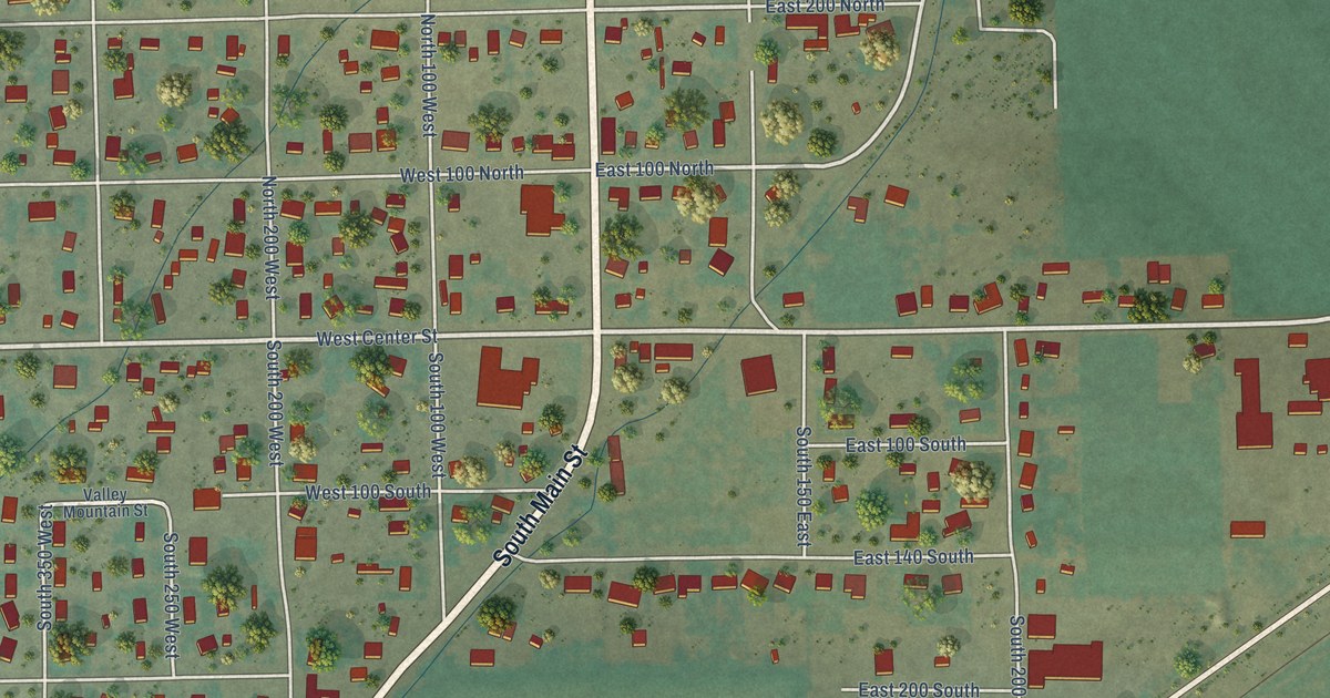 Map of Aurora, Utah in 2026