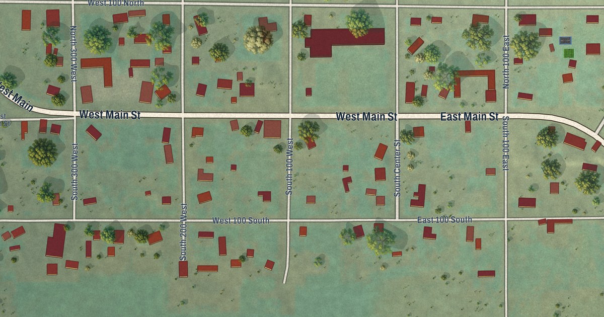 Map of Bicknell, Utah in 2026