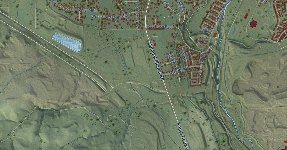 Map of Bluffdale, Utah in 2026