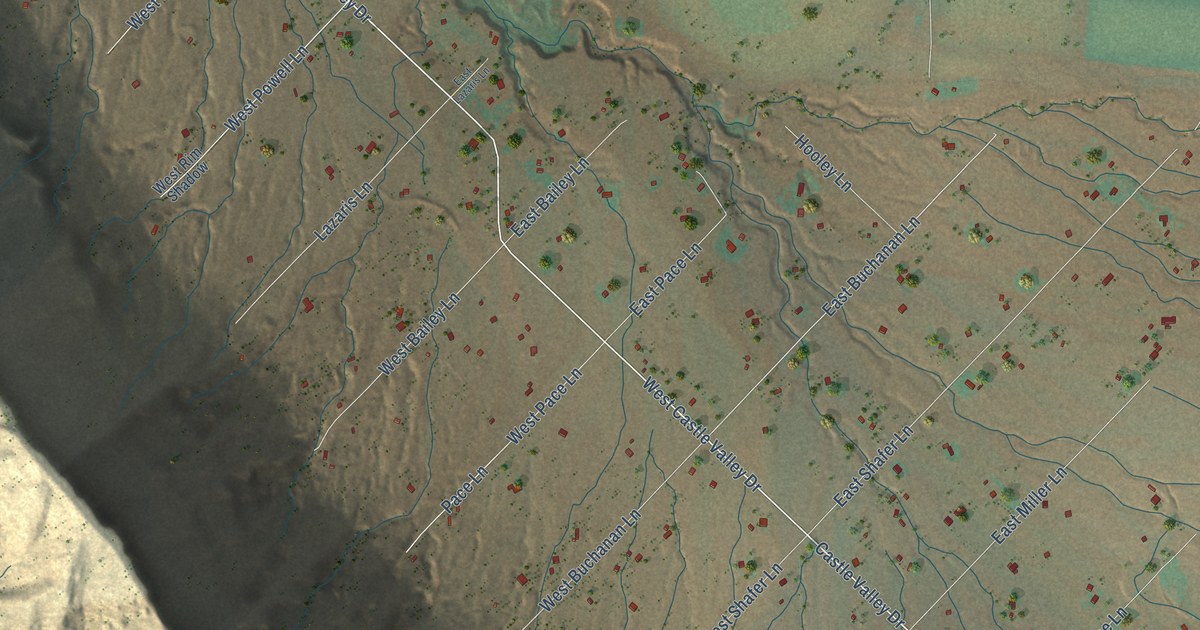 Map of Castle Valley, Utah in 2026
