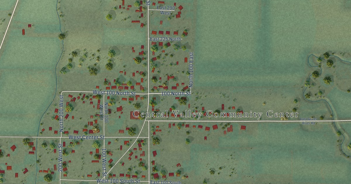 Map of Central Valley, Utah in 2026