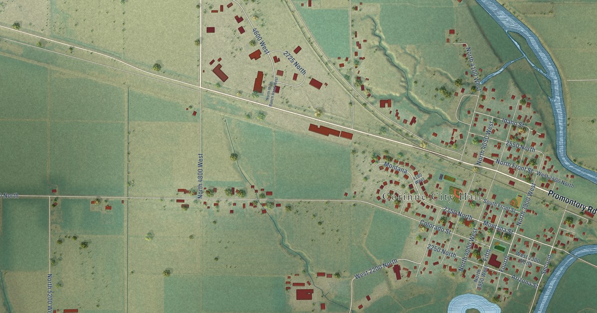Map of Corinne, Utah in 2026