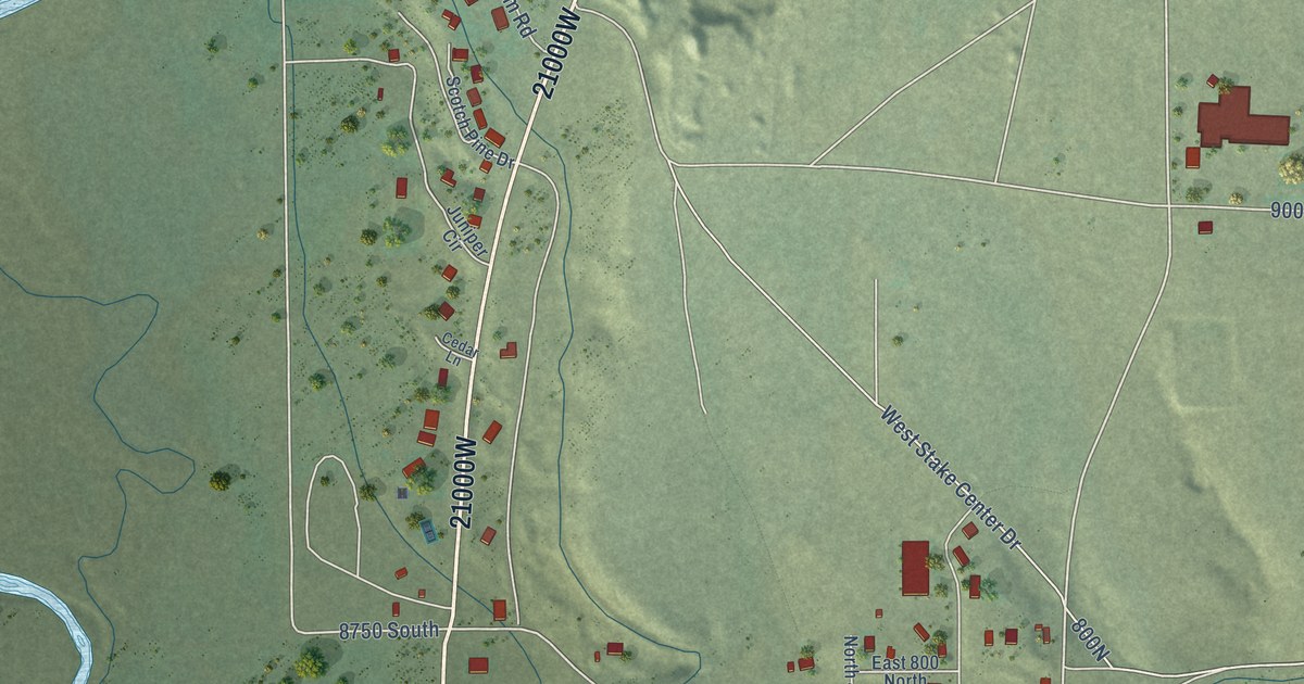 Map of Duchesne, Utah in 2026
