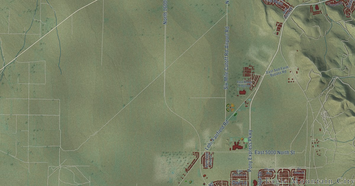 Map of Eagle Mountain, Utah in 2026