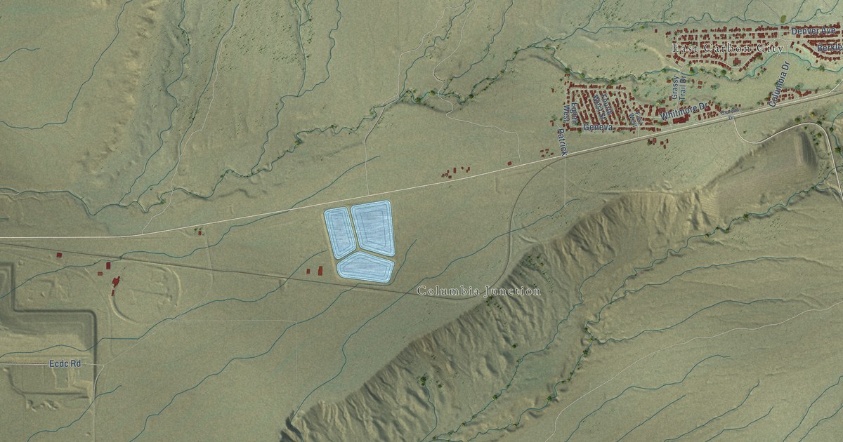 Map of East Carbon, Utah in 2026