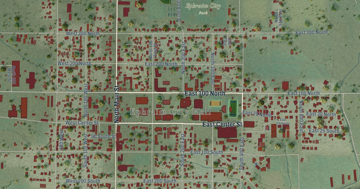 Map of Ephraim, Utah in 2026