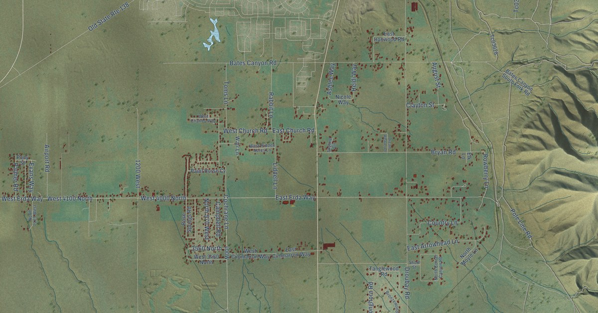 Map of Erda, Utah in 2026