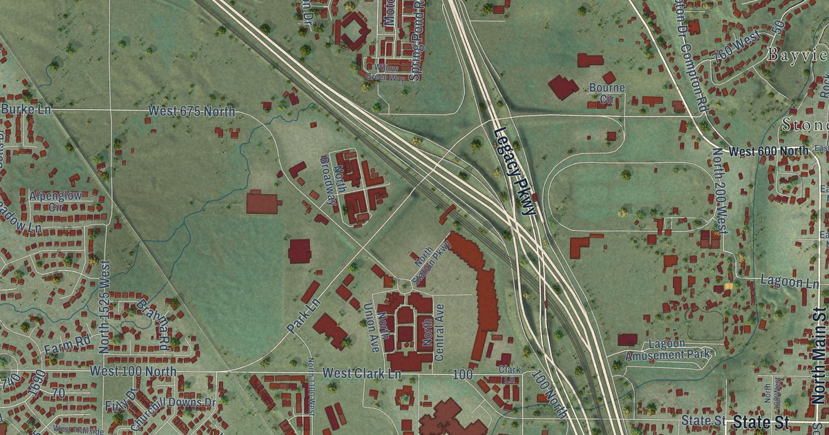 Map of Farmington, Utah in 2026