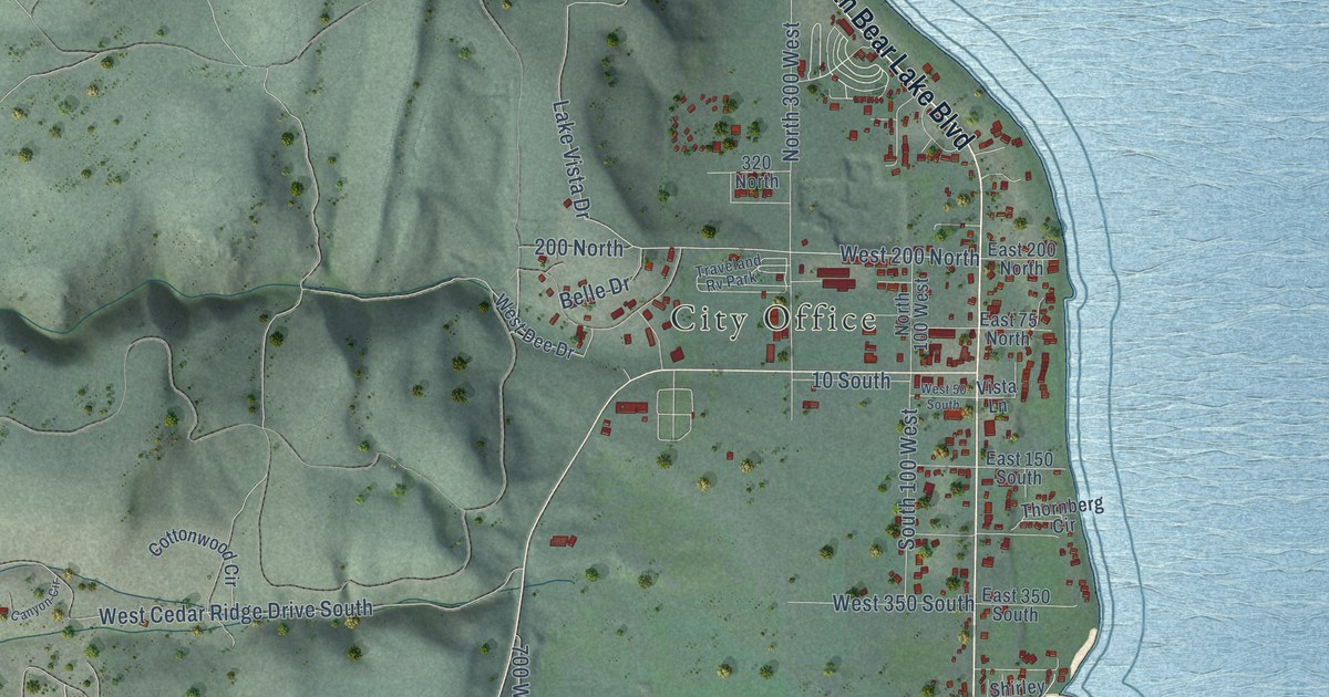 Map of Garden City, Utah in 2026