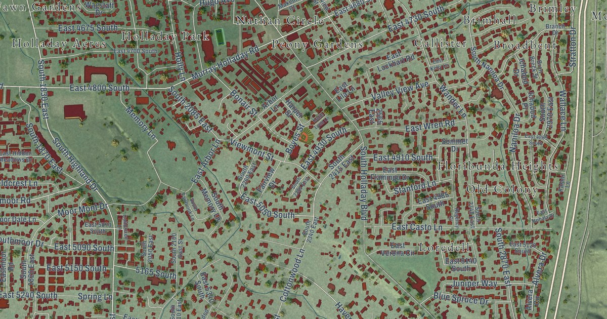 Map of Holladay, Utah in 2026