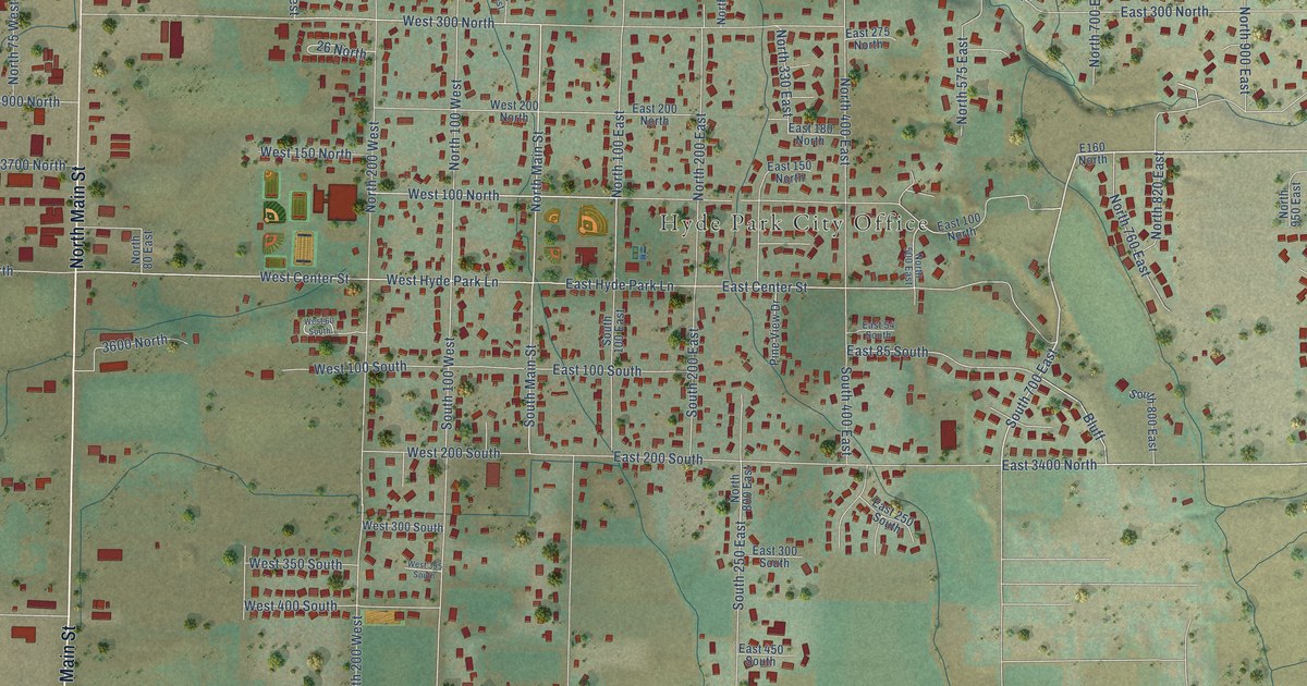 Map of Hyde Park, Utah in 2026