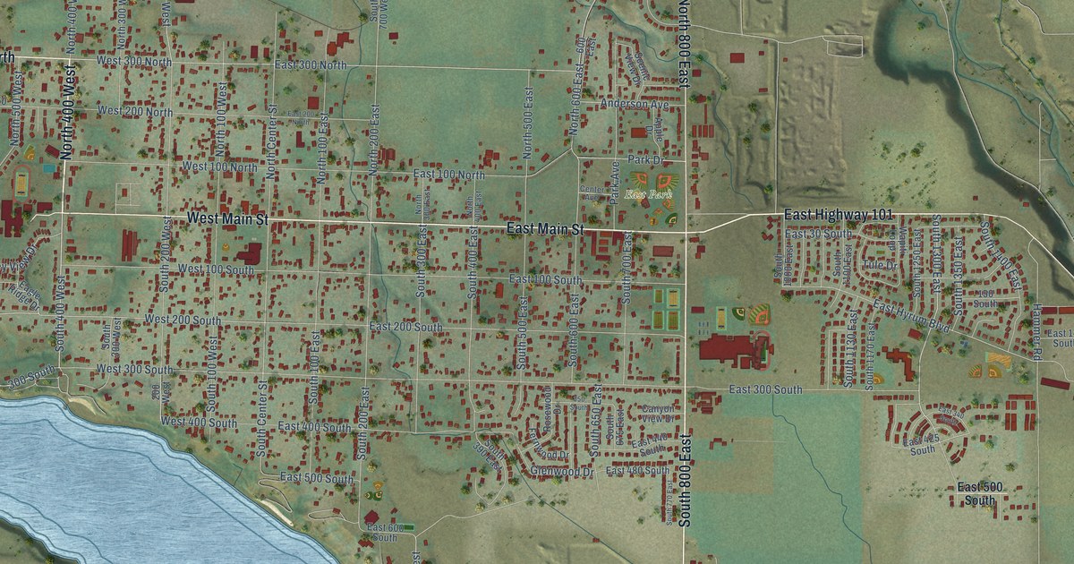 Map of Hyrum, Utah in 2026