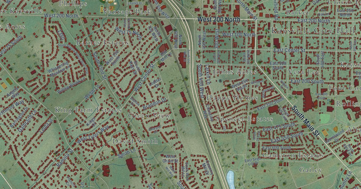 Map of Kaysville, Utah in 2026
