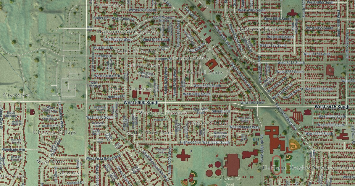 Map of Kearns, Utah in 2026