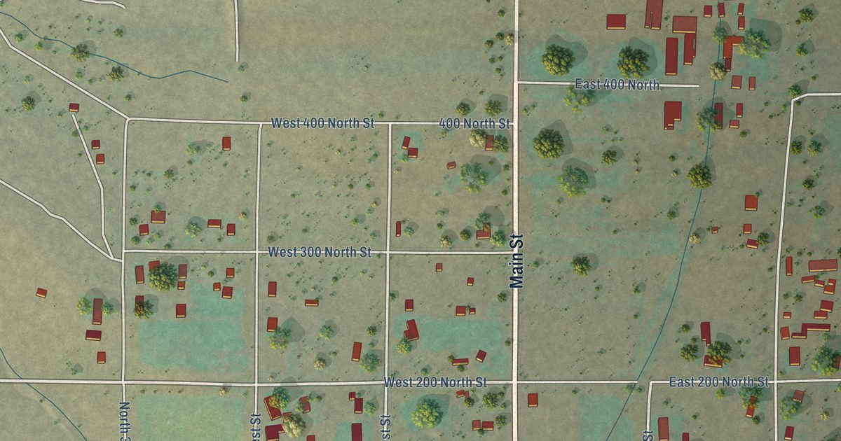 Map of Koosharem, Utah in 2026