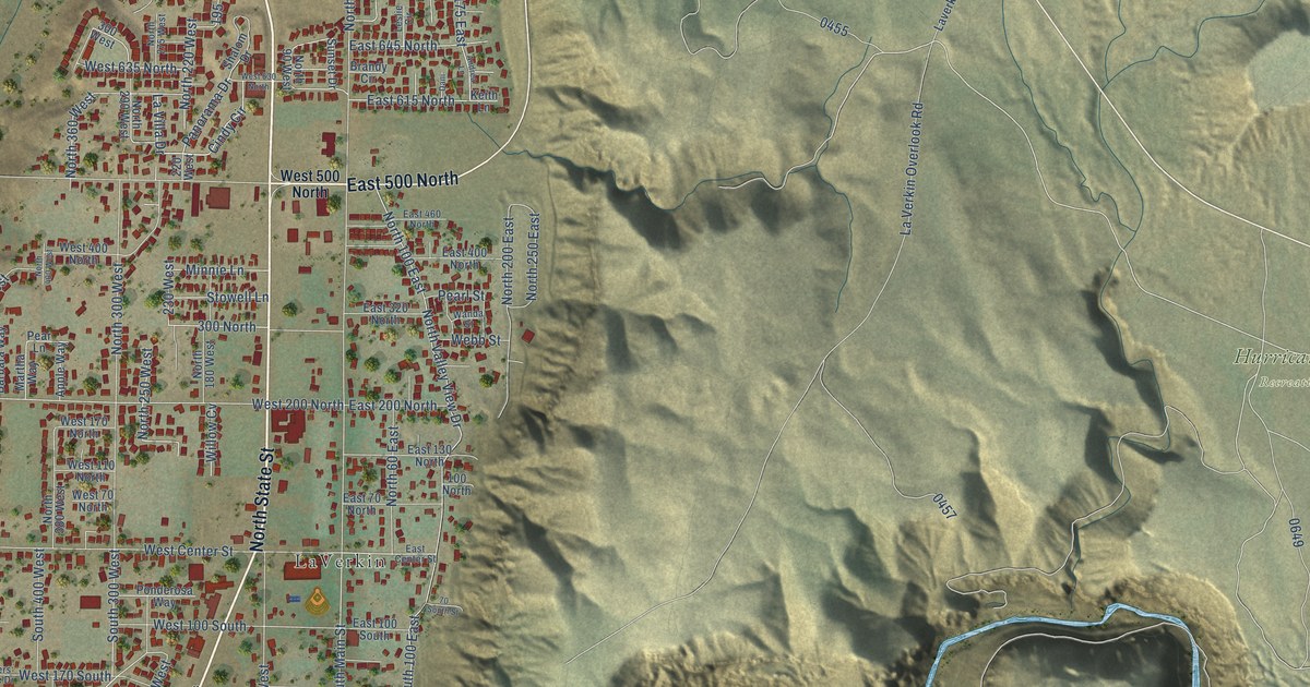 Map of La Verkin, Utah in 2026