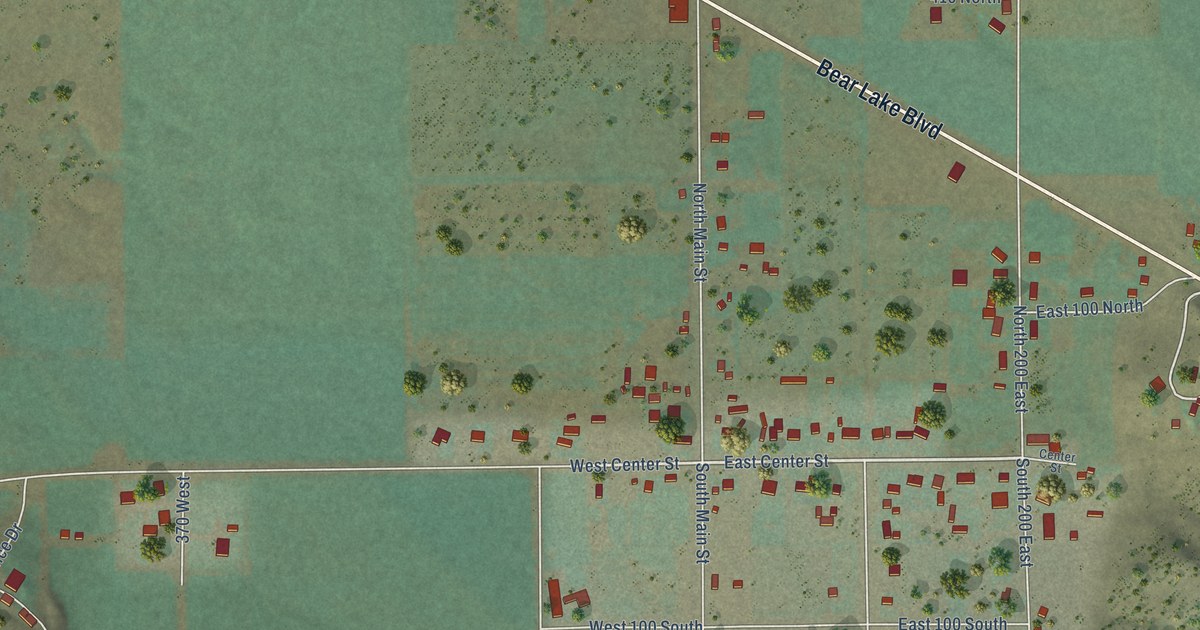 Map of Laketown, Utah in 2026