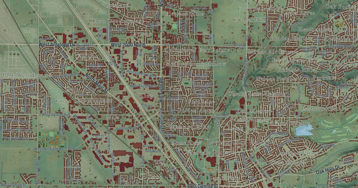 Map of Layton, Utah in 2026
