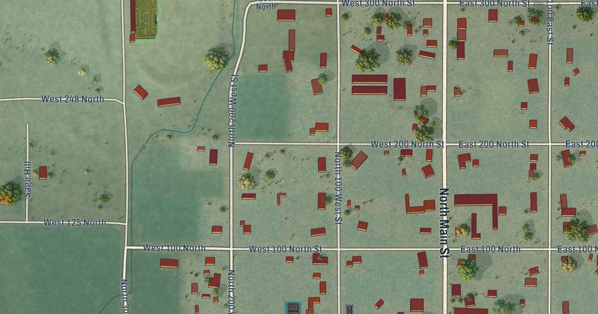 Map of Loa, Utah in 2026
