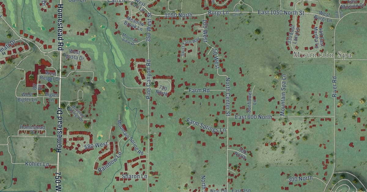 Map of Midway, Utah in 2026
