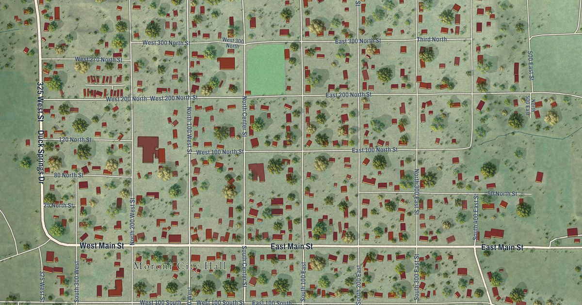 Map of Moroni, Utah in 2026