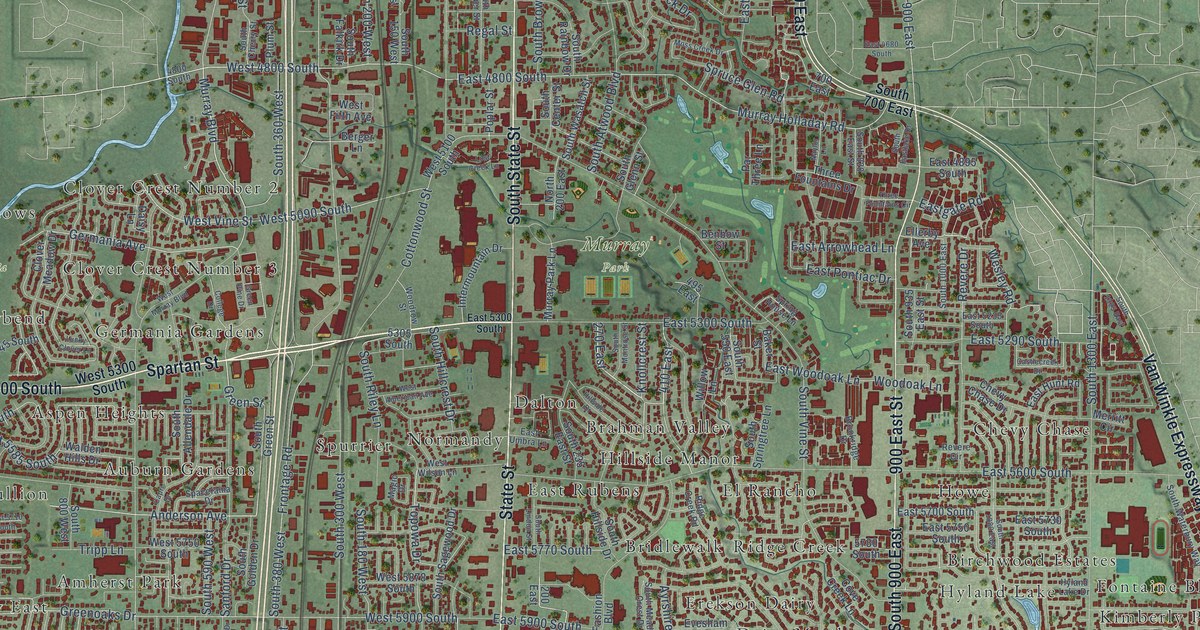 Map of Murray, Utah in 2026