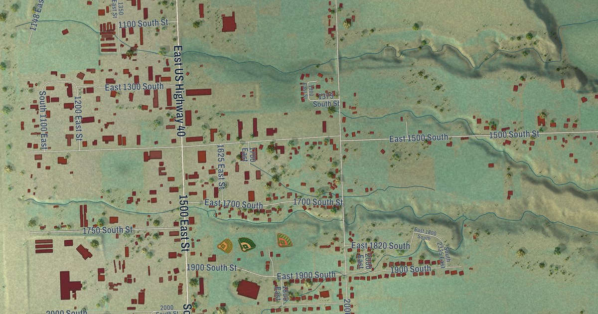 Map of Naples, Utah in 2026