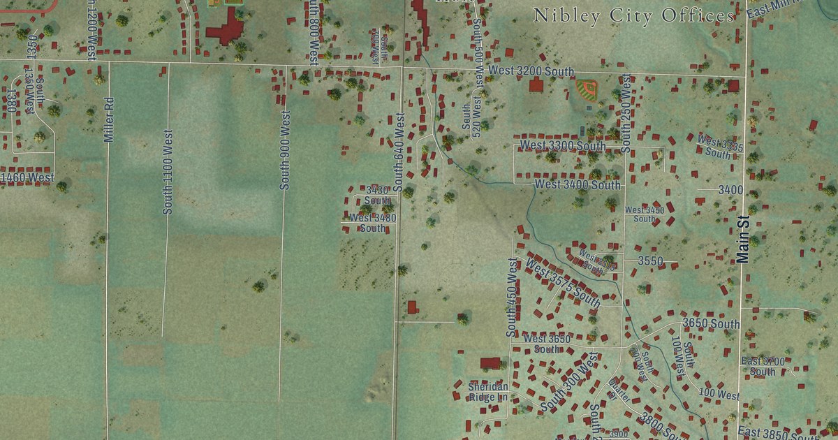 Map of Nibley, Utah in 2026