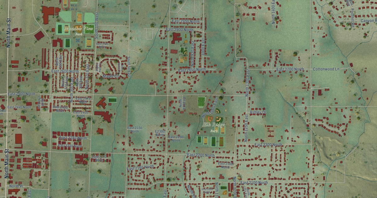 Map of North Logan, Utah in 2026
