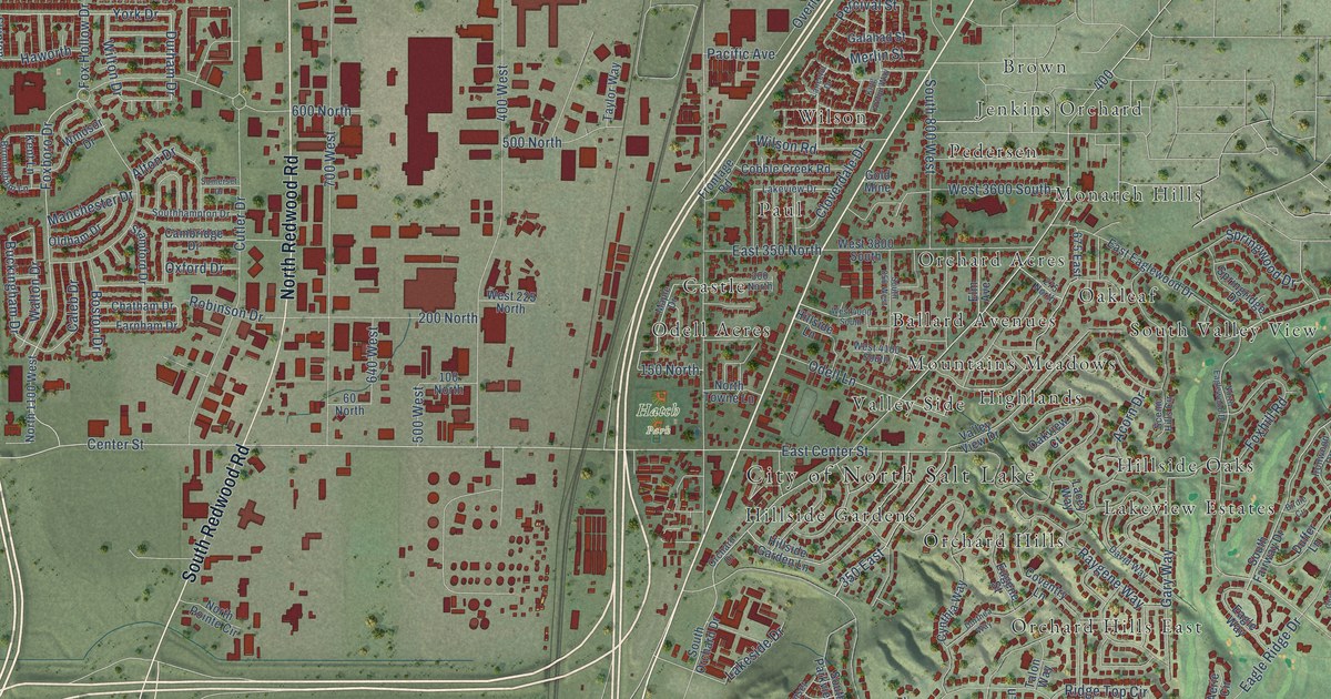 Map of North Salt Lake, Utah in 2026