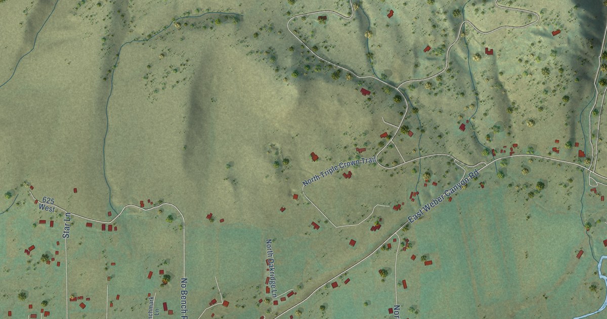 Map of Oakley, Utah in 2026