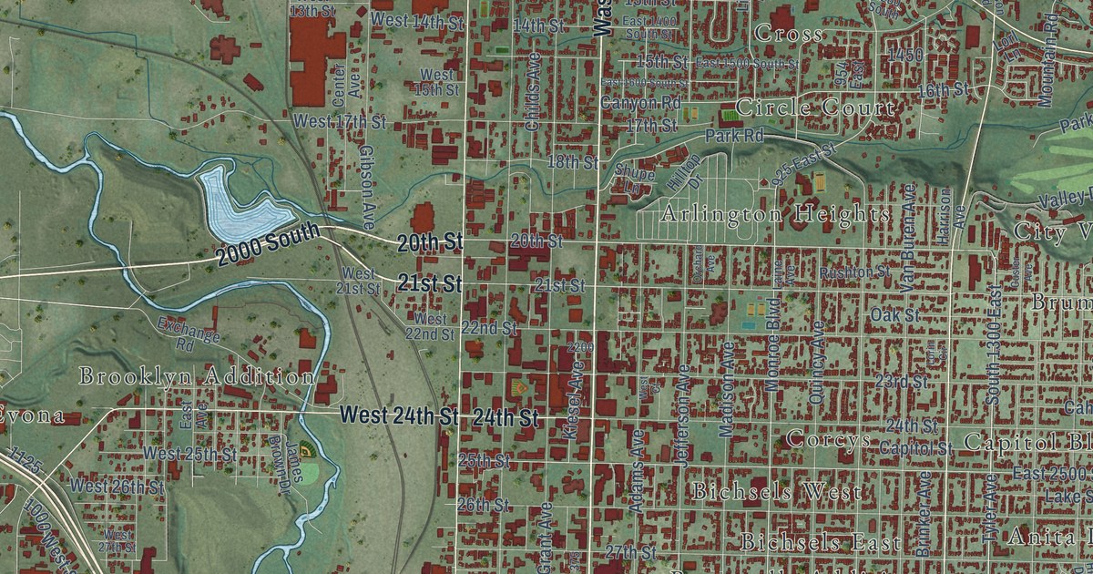 Map of Ogden, Utah in 2026