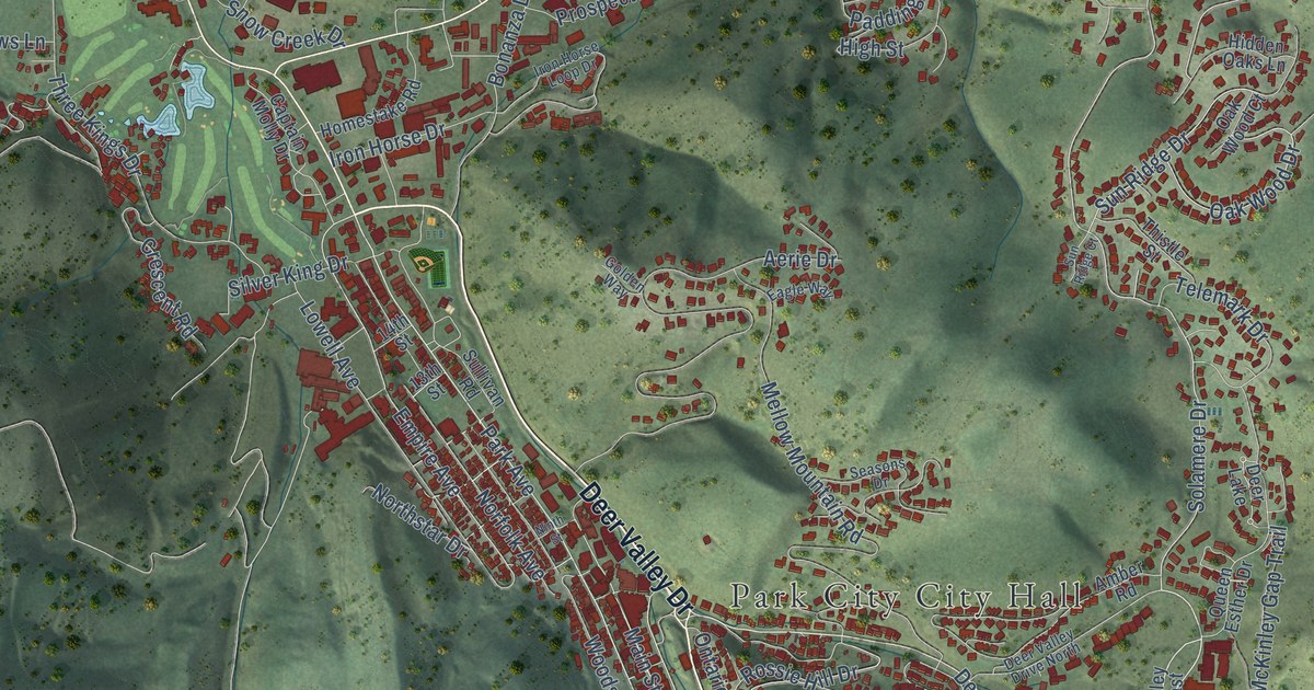 Map of Park City, Utah in 2026