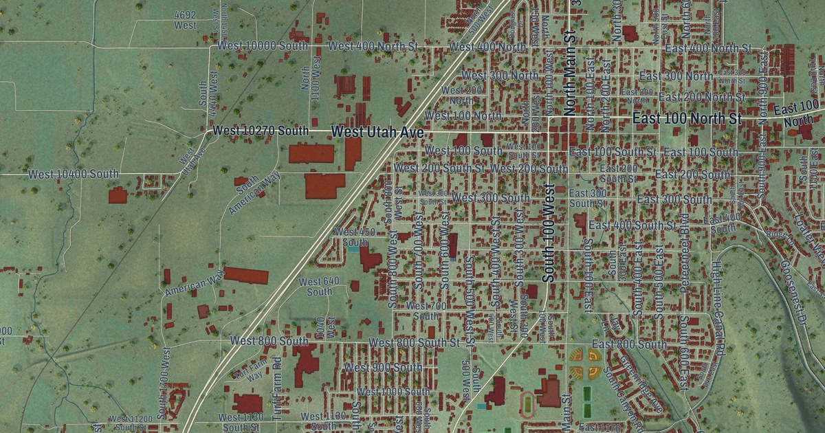 Map of Payson, Utah in 2026