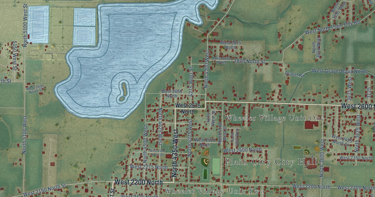Map of Plain City, Utah in 2026