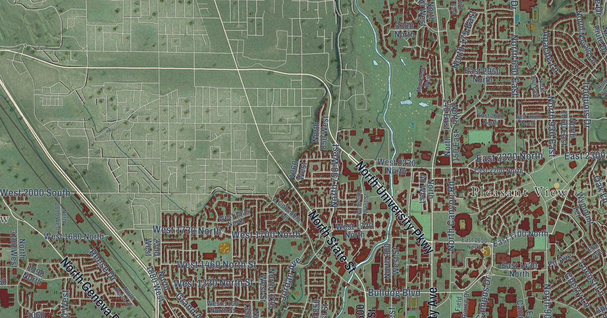 Map of Provo, Utah in 2026