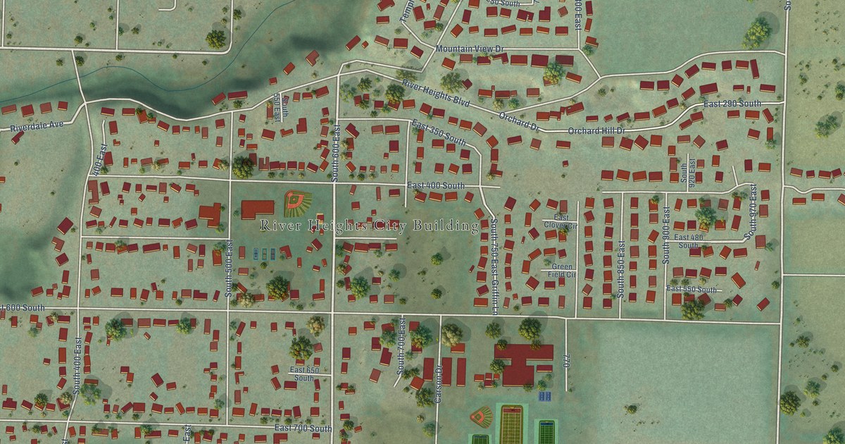 Map of River Heights, Utah in 2026