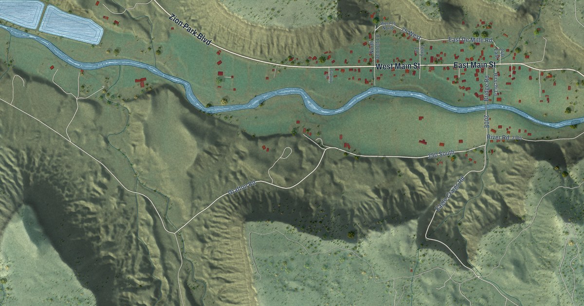 Map of Rockville, Utah in 2026