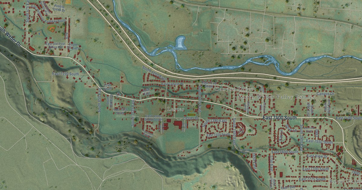 Map of South Weber, Utah in 2026