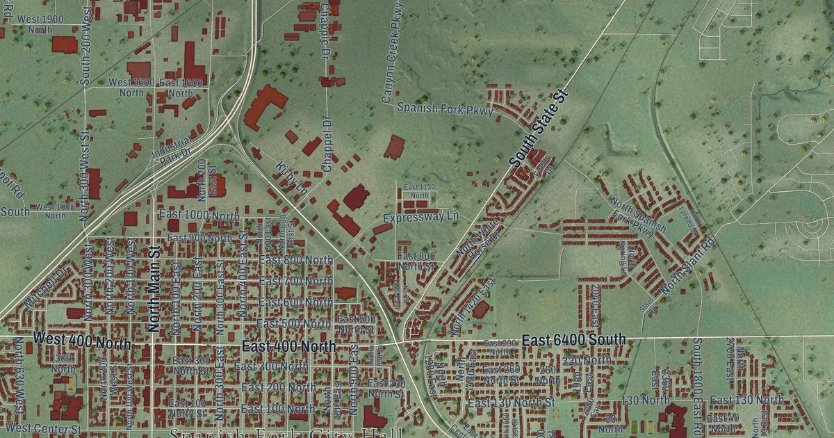 Map of Spanish Fork, Utah in 2026