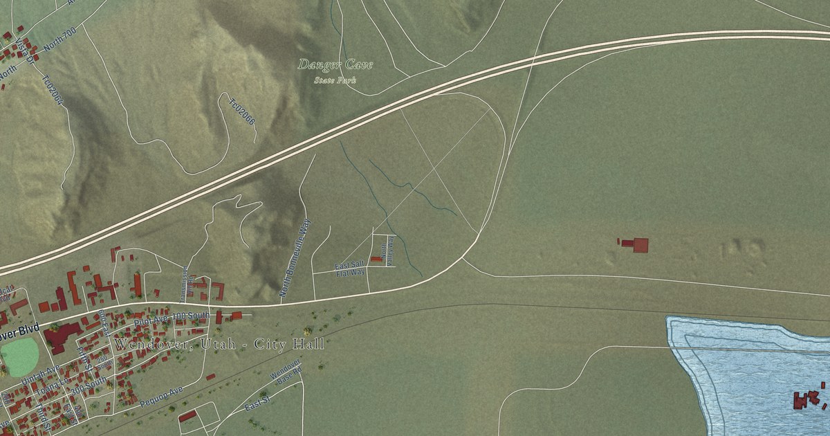 Map of Wendover, Utah in 2026