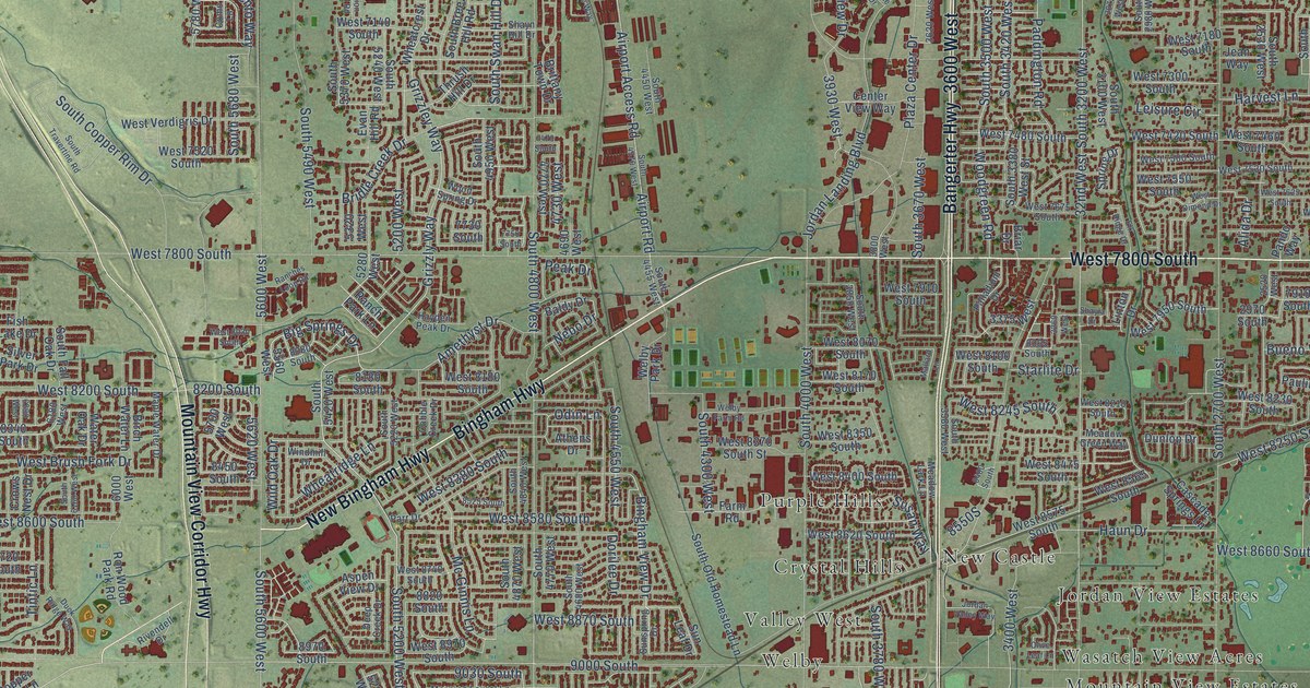 Map of West Jordan, Utah in 2026