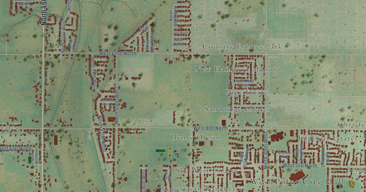 Map of West Point, Utah in 2026