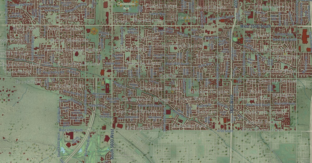 Map of West Valley City, Utah in 2026