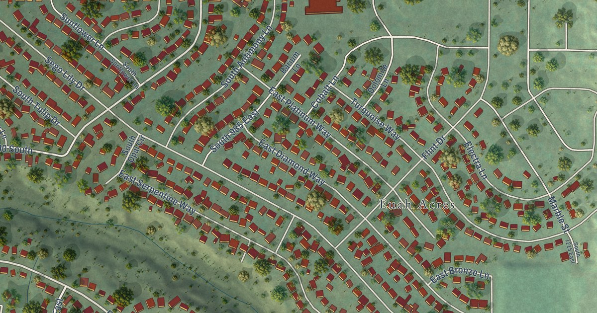 Map of White City, Utah in 2026