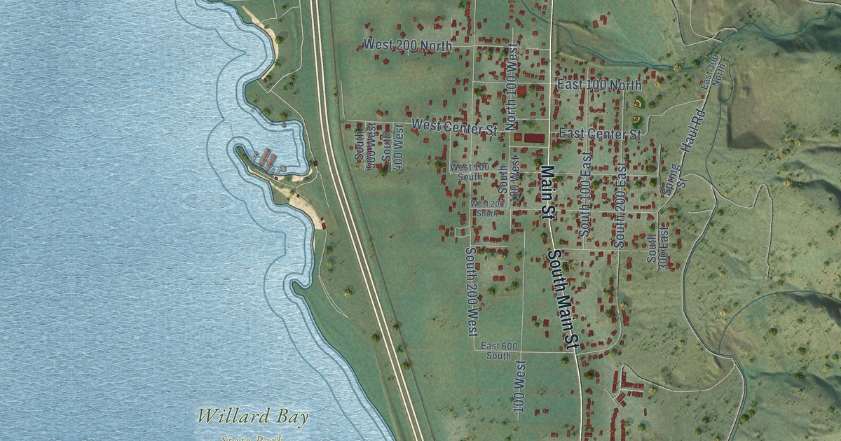 Map of Willard, Utah in 2026