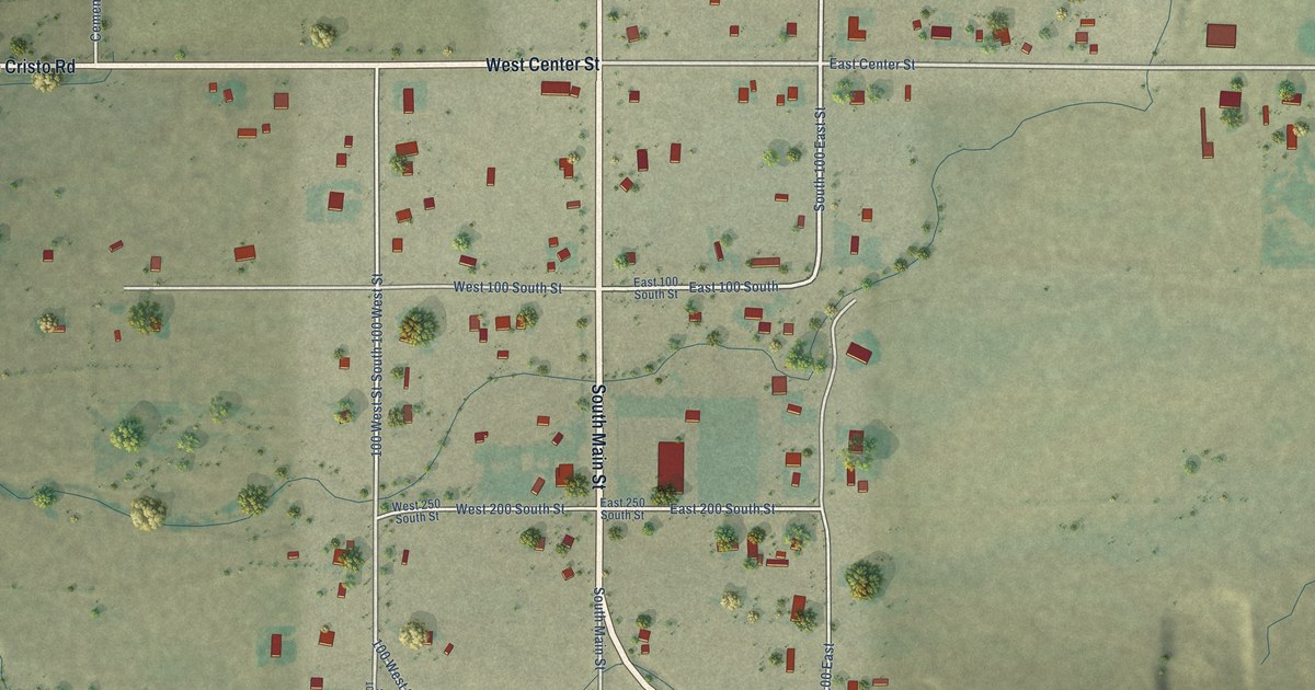 Map of Woodruff, Utah in 2026